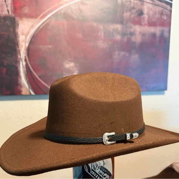 Accessories - Brown Cowboy Hat with Black Band
